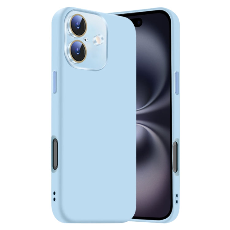 Nano Lens Cover Liquid Silicone Phone Case, For iPhone 16 Plus, For iPhone 16