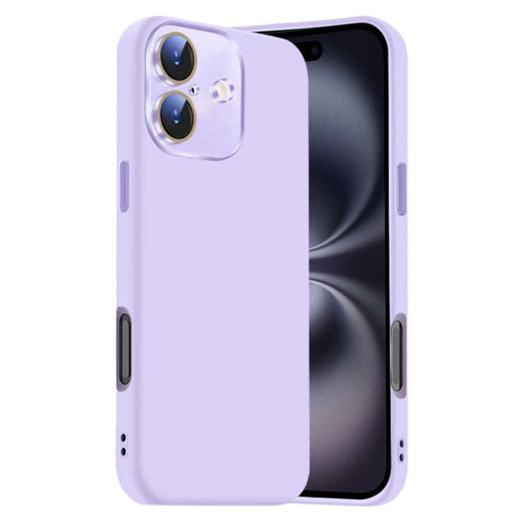 Nano Lens Cover Liquid Silicone Phone Case, For iPhone 16 Plus, For iPhone 16