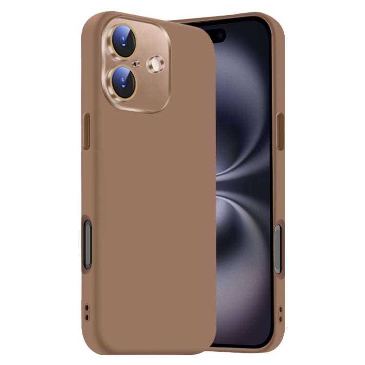 Nano Lens Cover Liquid Silicone Phone Case, For iPhone 16 Plus, For iPhone 16