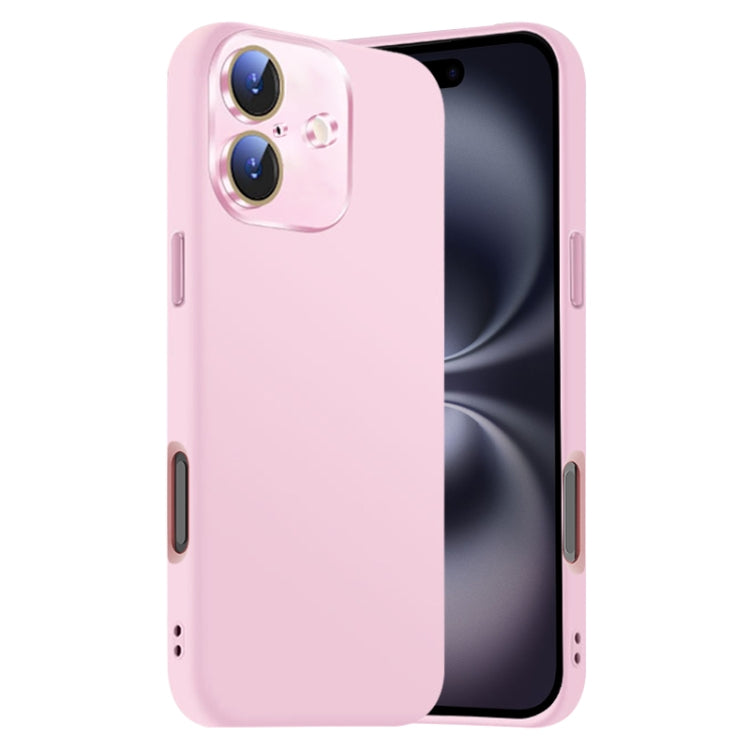 Nano Lens Cover Liquid Silicone Phone Case, For iPhone 16 Plus, For iPhone 16