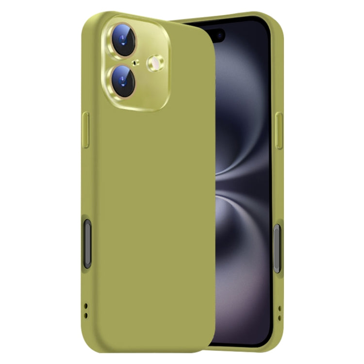 Nano Lens Cover Liquid Silicone Phone Case, For iPhone 16 Plus, For iPhone 16