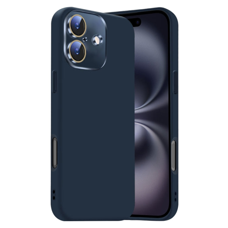 Nano Lens Cover Liquid Silicone Phone Case, For iPhone 16 Plus, For iPhone 16