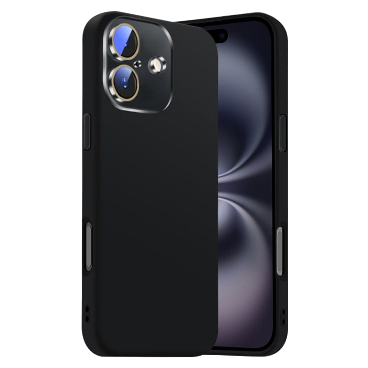 Nano Lens Cover Liquid Silicone Phone Case, For iPhone 16 Plus, For iPhone 16