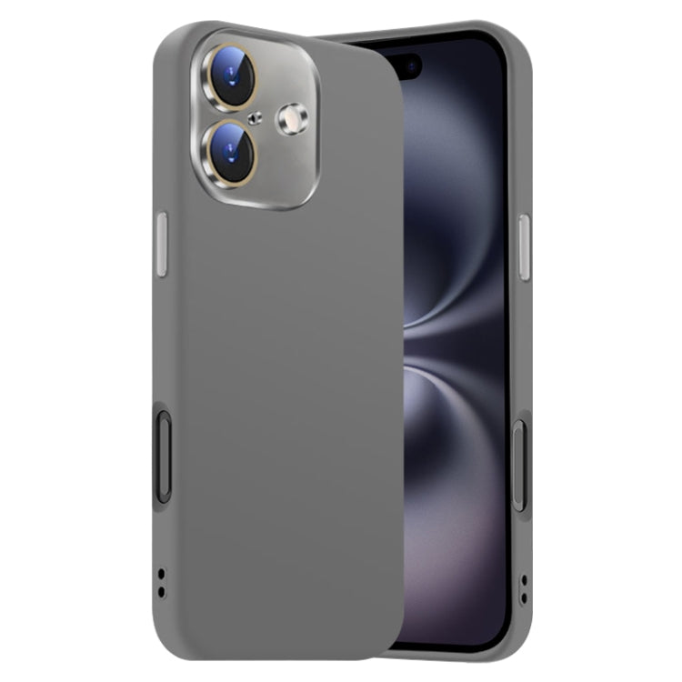 Nano Lens Cover Liquid Silicone Phone Case, For iPhone 16 Plus, For iPhone 16