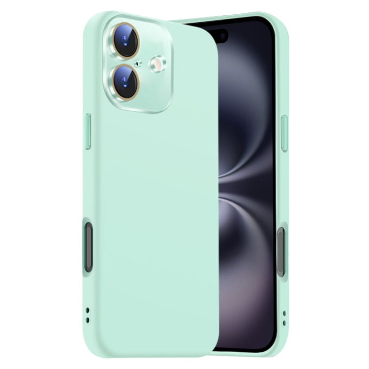Nano Lens Cover Liquid Silicone Phone Case, For iPhone 16 Plus, For iPhone 16
