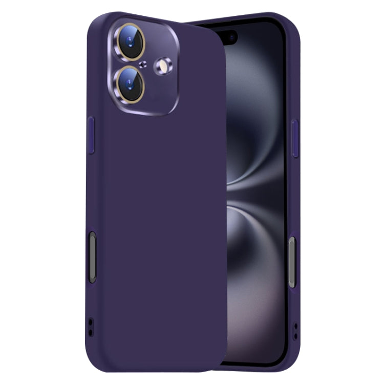 Nano Lens Cover Liquid Silicone Phone Case, For iPhone 16 Plus, For iPhone 16