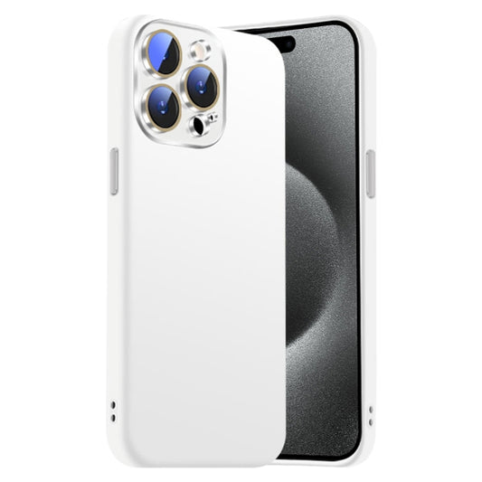 Nano Lens Cover Liquid Silicone Phone Case, For iPhone 15 Pro Max, For iPhone 15 Pro