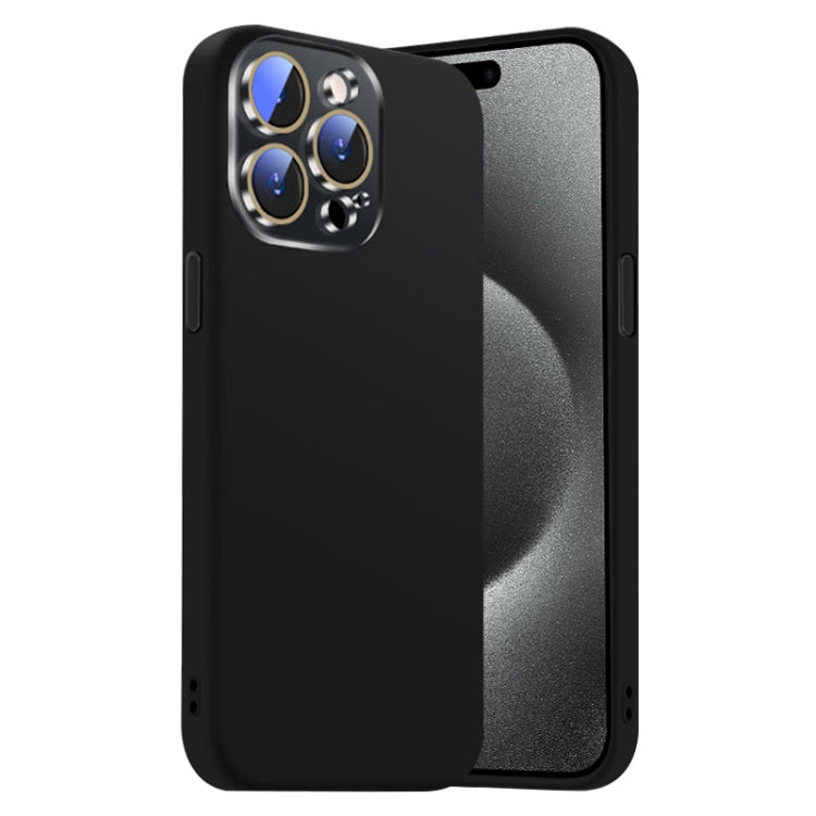 Nano Lens Cover Liquid Silicone Phone Case, For iPhone 15 Pro Max, For iPhone 15 Pro