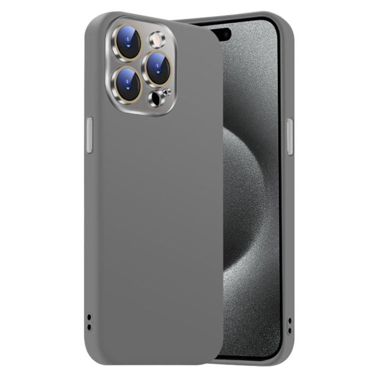 Nano Lens Cover Liquid Silicone Phone Case, For iPhone 15 Pro Max, For iPhone 15 Pro