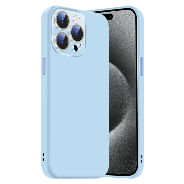 Nano Lens Cover Liquid Silicone Phone Case, For iPhone 15 Pro Max, For iPhone 15 Pro