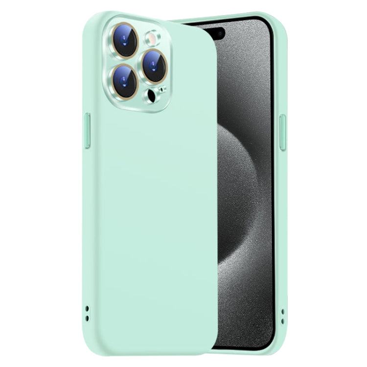 Nano Lens Cover Liquid Silicone Phone Case, For iPhone 15 Pro Max, For iPhone 15 Pro
