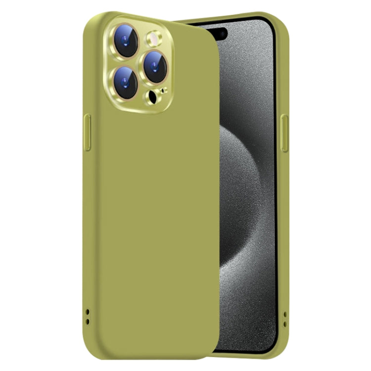 Nano Lens Cover Liquid Silicone Phone Case, For iPhone 15 Pro Max, For iPhone 15 Pro