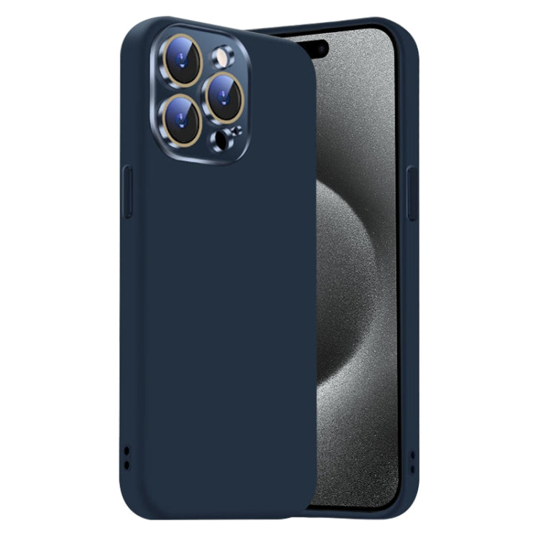 Nano Lens Cover Liquid Silicone Phone Case, For iPhone 15 Pro Max, For iPhone 15 Pro