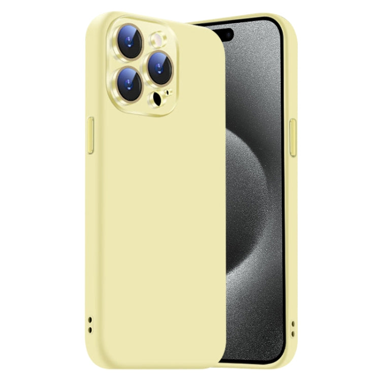 Nano Lens Cover Liquid Silicone Phone Case, For iPhone 15 Pro Max, For iPhone 15 Pro