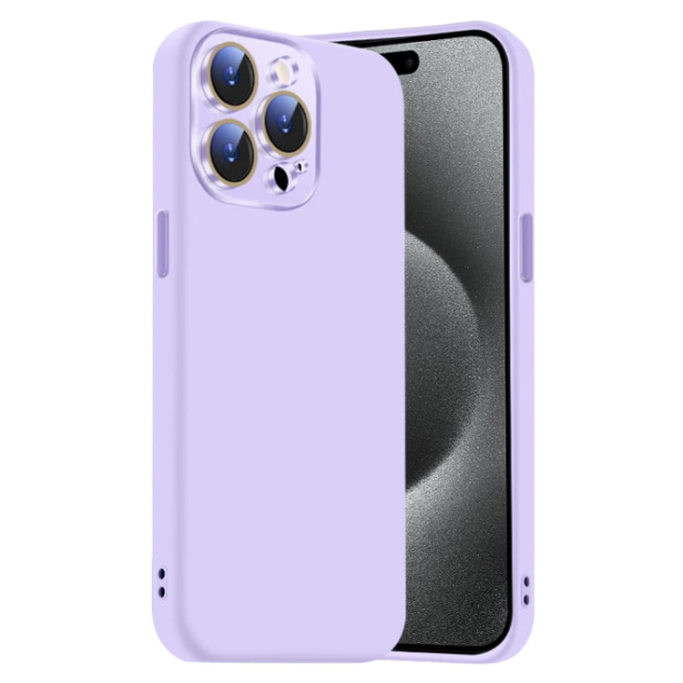 Nano Lens Cover Liquid Silicone Phone Case, For iPhone 15 Pro Max, For iPhone 15 Pro
