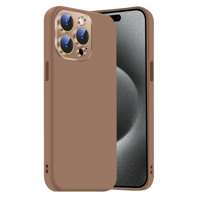 Nano Lens Cover Liquid Silicone Phone Case, For iPhone 15 Pro Max, For iPhone 15 Pro
