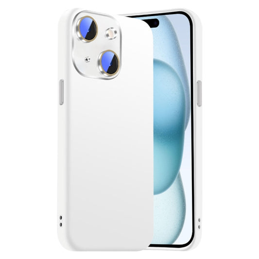 Nano Lens Cover Liquid Silicone Phone Case, For iPhone 15 Plus, For iPhone 15