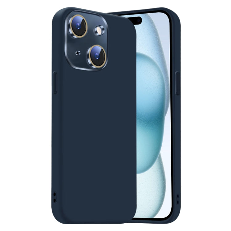 Nano Lens Cover Liquid Silicone Phone Case, For iPhone 15 Plus, For iPhone 15