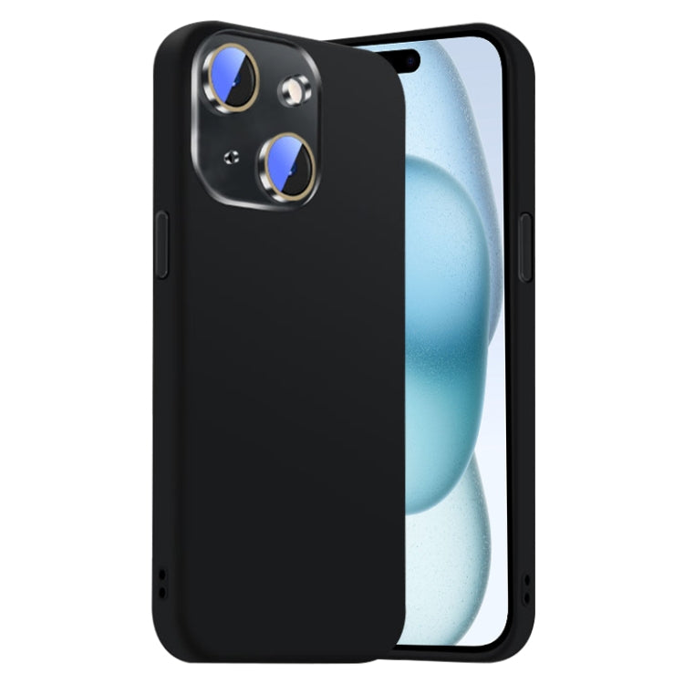 Nano Lens Cover Liquid Silicone Phone Case, For iPhone 15 Plus, For iPhone 15