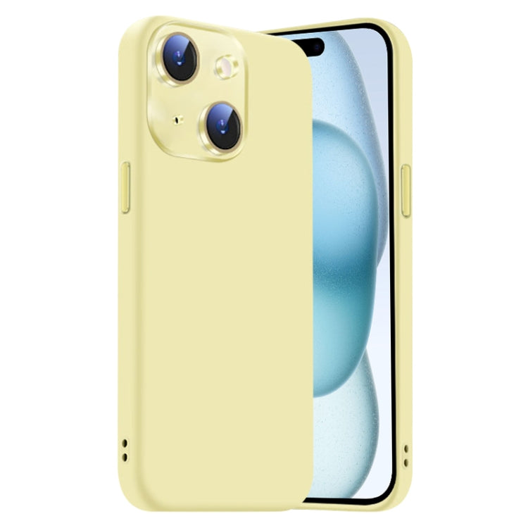 Nano Lens Cover Liquid Silicone Phone Case, For iPhone 15 Plus, For iPhone 15