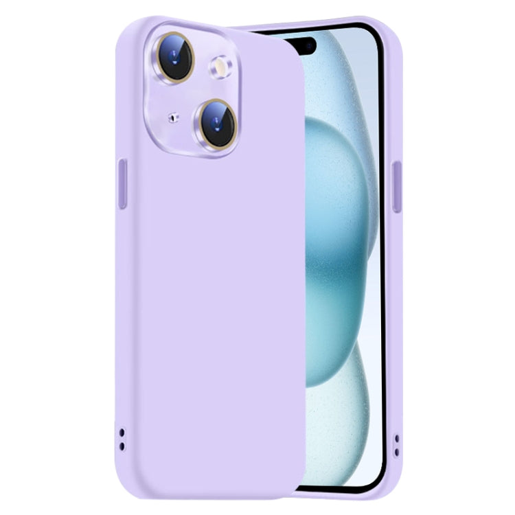 Nano Lens Cover Liquid Silicone Phone Case, For iPhone 15 Plus, For iPhone 15