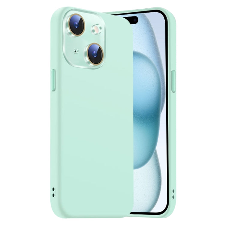 Nano Lens Cover Liquid Silicone Phone Case, For iPhone 15 Plus, For iPhone 15
