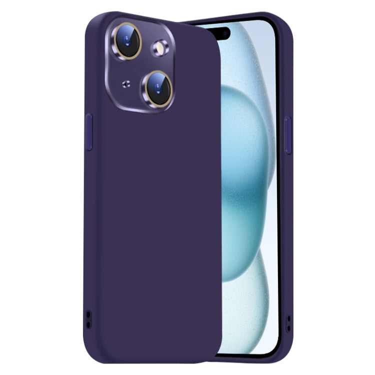 Nano Lens Cover Liquid Silicone Phone Case, For iPhone 15 Plus, For iPhone 15