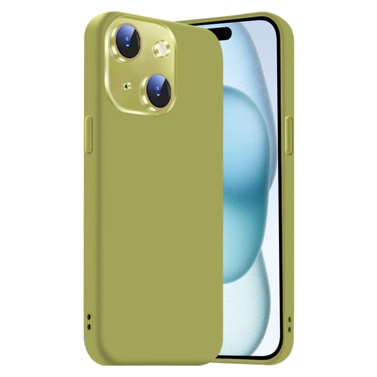 Nano Lens Cover Liquid Silicone Phone Case, For iPhone 15 Plus, For iPhone 15