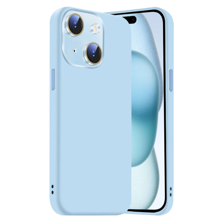 Nano Lens Cover Liquid Silicone Phone Case, For iPhone 15 Plus, For iPhone 15
