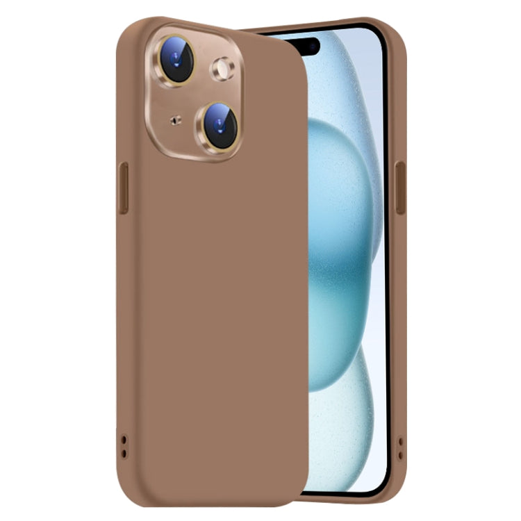 Nano Lens Cover Liquid Silicone Phone Case, For iPhone 15 Plus, For iPhone 15