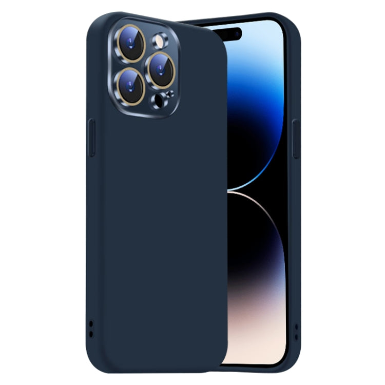 Nano Lens Cover Liquid Silicone Phone Case, For iPhone 14 Pro, For iPhone 14 Pro Max