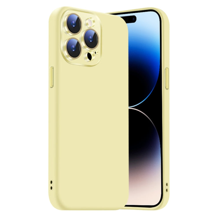 Nano Lens Cover Liquid Silicone Phone Case, For iPhone 14 Pro, For iPhone 14 Pro Max