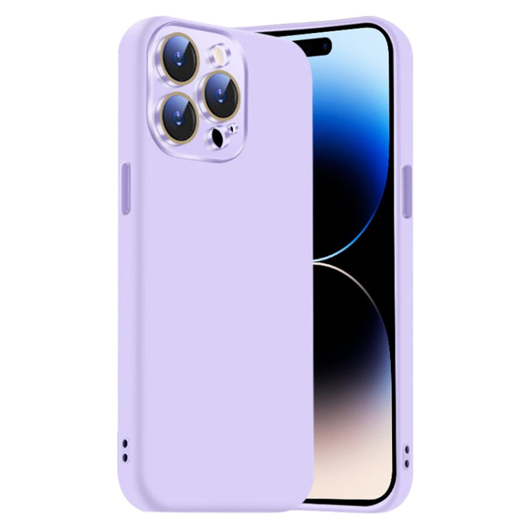 Nano Lens Cover Liquid Silicone Phone Case, For iPhone 14 Pro, For iPhone 14 Pro Max