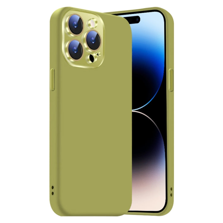 Nano Lens Cover Liquid Silicone Phone Case, For iPhone 14 Pro, For iPhone 14 Pro Max