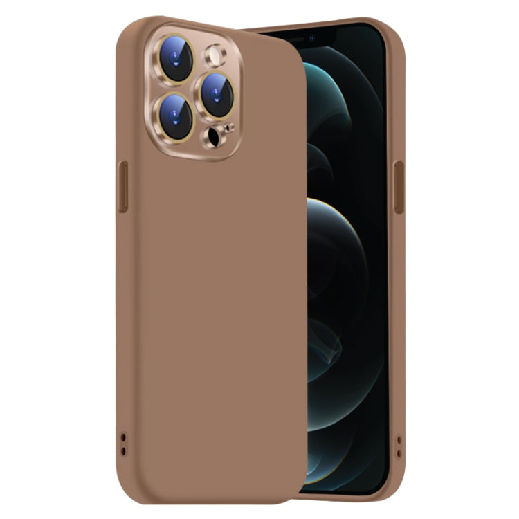Nano Lens Cover Liquid Silicone Phone Case, For iPhone 12 Pro Max, For iPhone 12 Pro