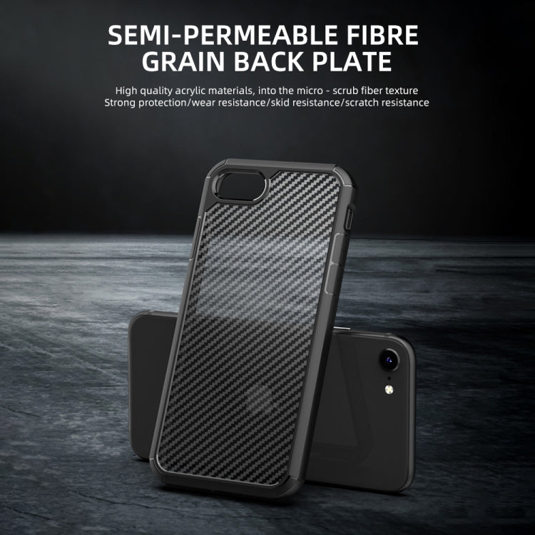 iPAKY Pioneer Series Carbon Fiber Texture Shockproof TPU + PC Case, For iPhone SE 2022 / SE 2020 / 8 / 7, For iPhone 8 Plus / 7 Plus, For iPhone 11, For iPhone 11 Pro, For iPhone 11 Pro Max, For iPhone 12 mini, For iPhone 12 / 12 Pro...
