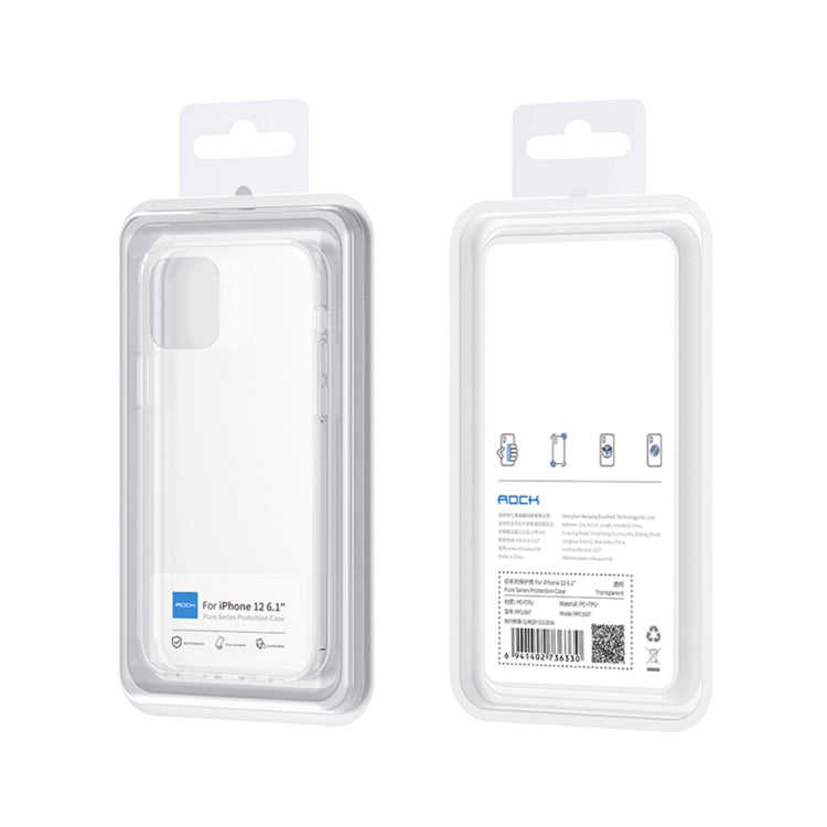 Rock Early Series Transparent TPU Shockproof Protective Case, For iPhone 12 mini, For iPhone 12 / 12 Pro, For iPhone 12 Pro Max