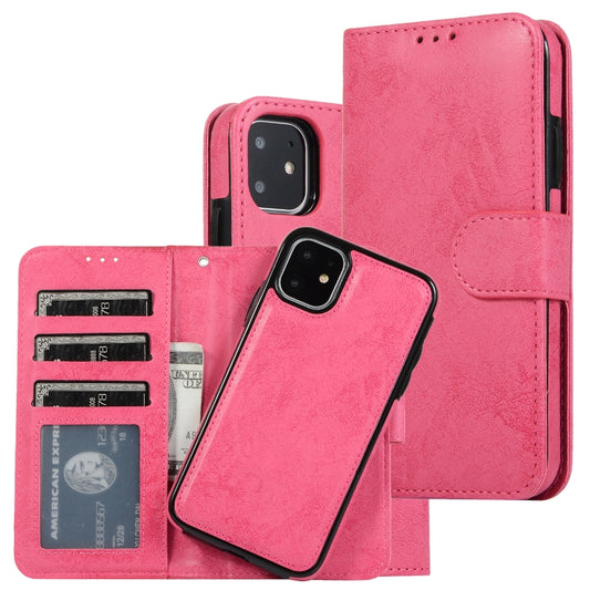 KLT888-2 Retro 2 in 1 Detachable Magnetic Horizontal Flip TPU + PU Leather Case with Holder & Card Slots & Photo Frame & Wallet, For iPhone 11, For iPhone 11 Pro, For iPhone 11 Pro Max, For iPhone 6