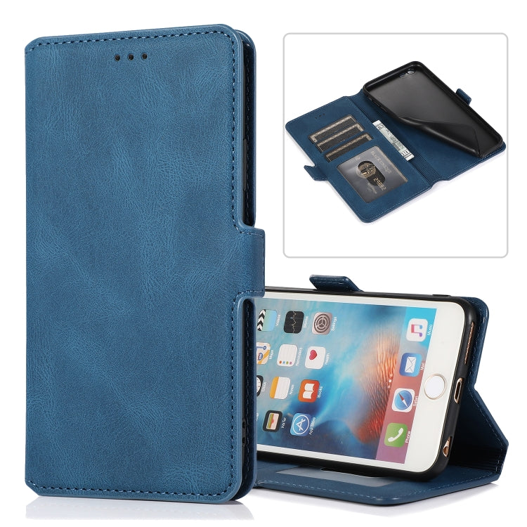 Retro Magnetic Closing Clasp Horizontal Flip Leather Case with Holder & Card Slots & Photo Frame & Wallet, For iPhone 6, For iPhone 6 Plus, For iPhone SE 2022 / SE 2020 / 8 / 7, For iPhone 8 Plus / 7 Plus