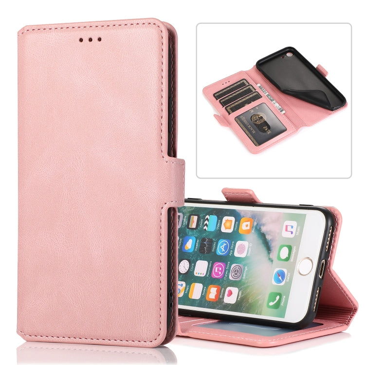 Retro Magnetic Closing Clasp Horizontal Flip Leather Case with Holder & Card Slots & Photo Frame & Wallet, For iPhone 6, For iPhone 6 Plus, For iPhone SE 2022 / SE 2020 / 8 / 7, For iPhone 8 Plus / 7 Plus