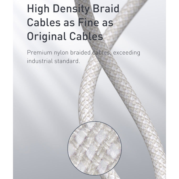 Baseus 20W Type-C / USB-C to 8 Pin PD High-density Braided Fast Charging Data Cable, Length: 2m, Length: 2m