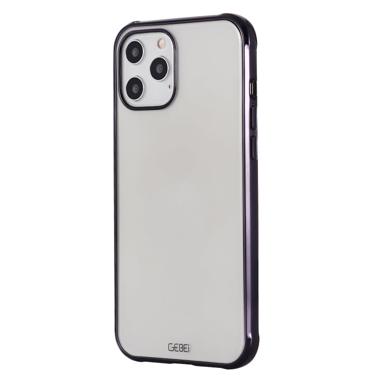 GEBEI Plating TPU Shockproof Protective Case, For iPhone 12 mini, For iPhone 12 / 12 Pro, For iPhone 12 Pro Max