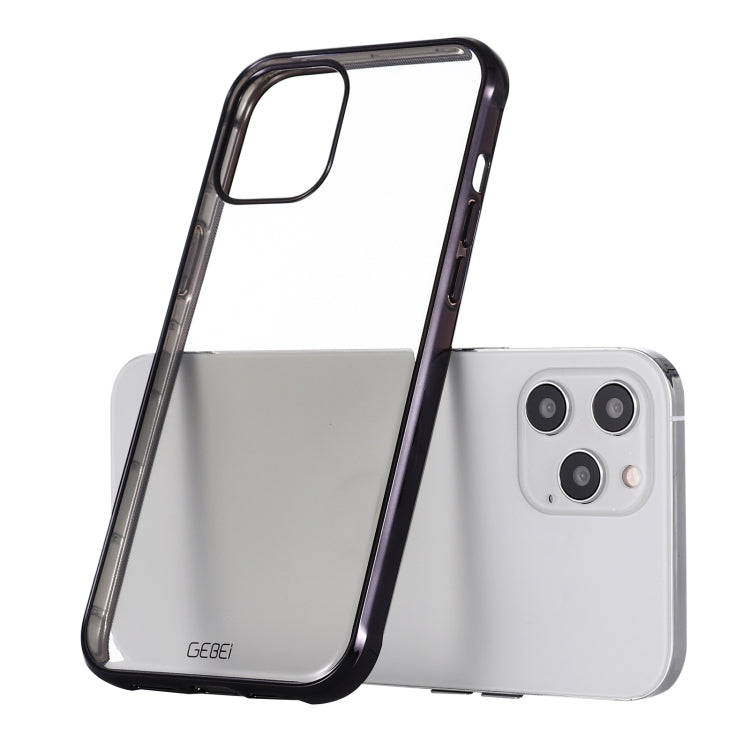 GEBEI Plating TPU Shockproof Protective Case, For iPhone 12 mini, For iPhone 12 / 12 Pro, For iPhone 12 Pro Max