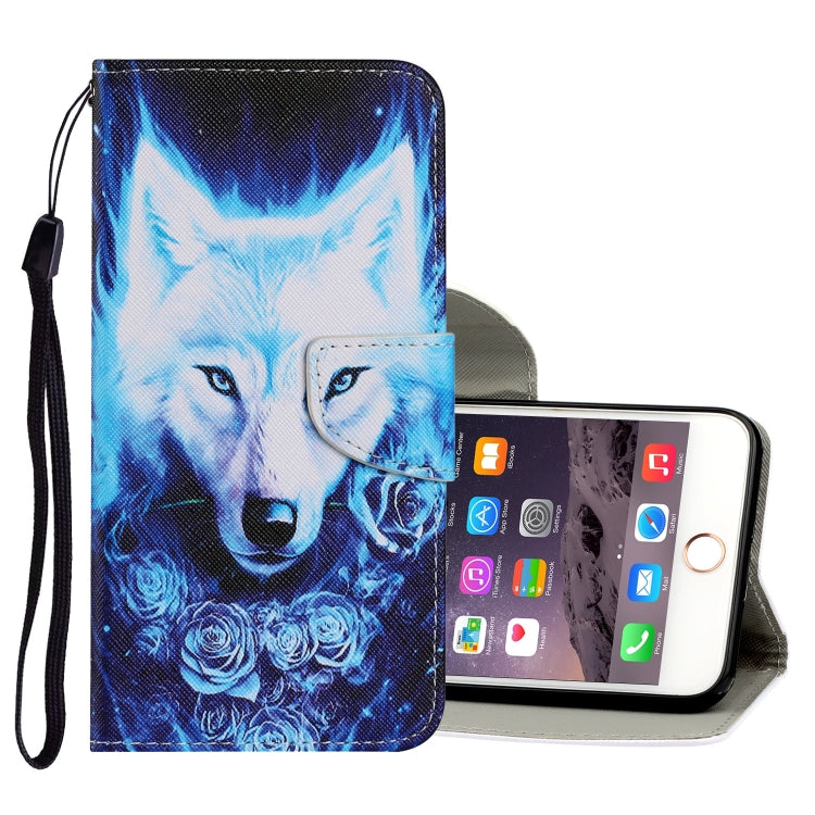Coloured Drawing Pattern Horizontal Flip PU Leather Case with Holder & Card Slots & Wallet & Lanyard, For iPhone 6 & 6s