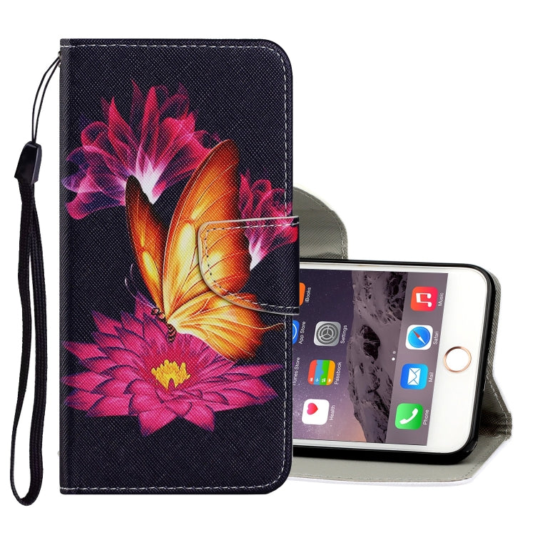 Coloured Drawing Pattern Horizontal Flip PU Leather Case with Holder & Card Slots & Wallet & Lanyard, For iPhone 6 & 6s