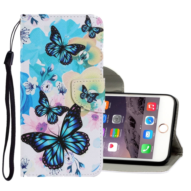 Coloured Drawing Pattern Horizontal Flip PU Leather Case with Holder & Card Slots & Wallet & Lanyard, For iPhone 6 & 6s