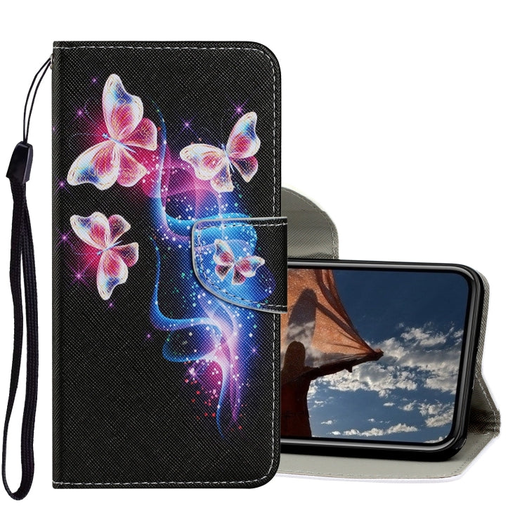Coloured Drawing Pattern Horizontal Flip PU Leather Case with Holder & Card Slots & Wallet & Lanyard, For iPhone X / XS