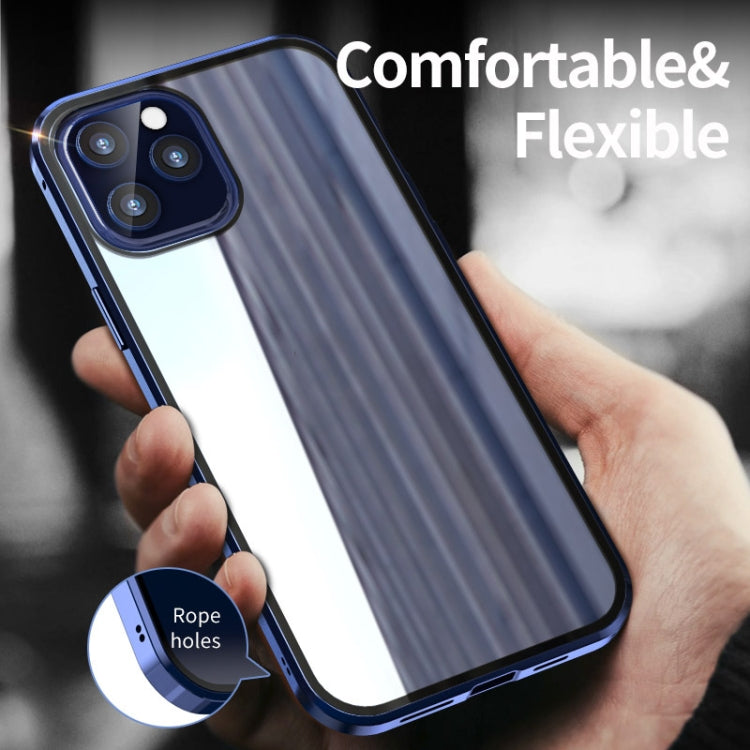 Double Sides Tempered Glass Magnetic Adsorption Metal Frame HD Screen Case, For iPhone 12 mini
