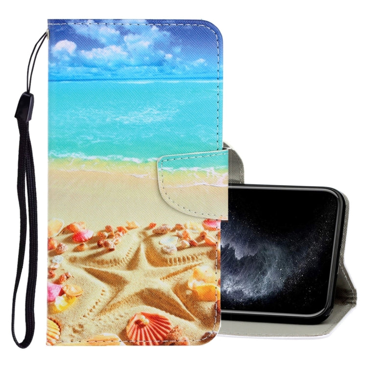 3D Colored Drawing Horizontal Flip PU Leather Case with Holder & Card Slots & Wallet, For iPhone 12 mini