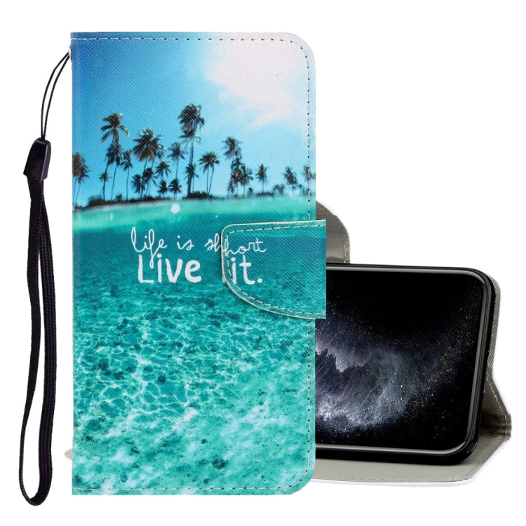 3D Colored Drawing Horizontal Flip PU Leather Case with Holder & Card Slots & Wallet, For iPhone 12 mini
